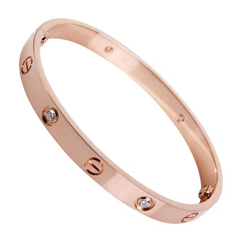 Cartier Love Bracelet real 18k Rosegold .